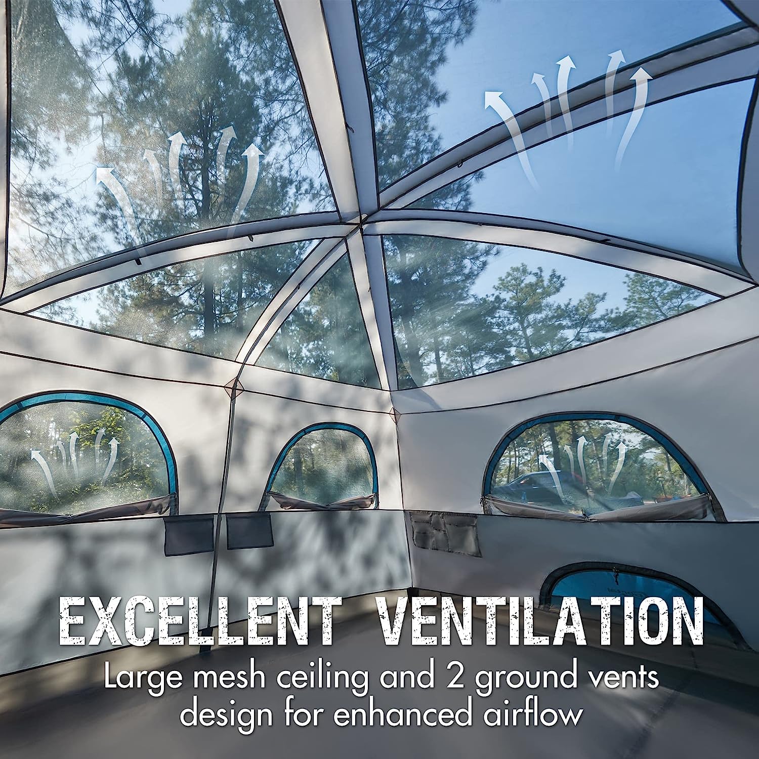 Portal Family Cabin Tent 10 Person Ventilation