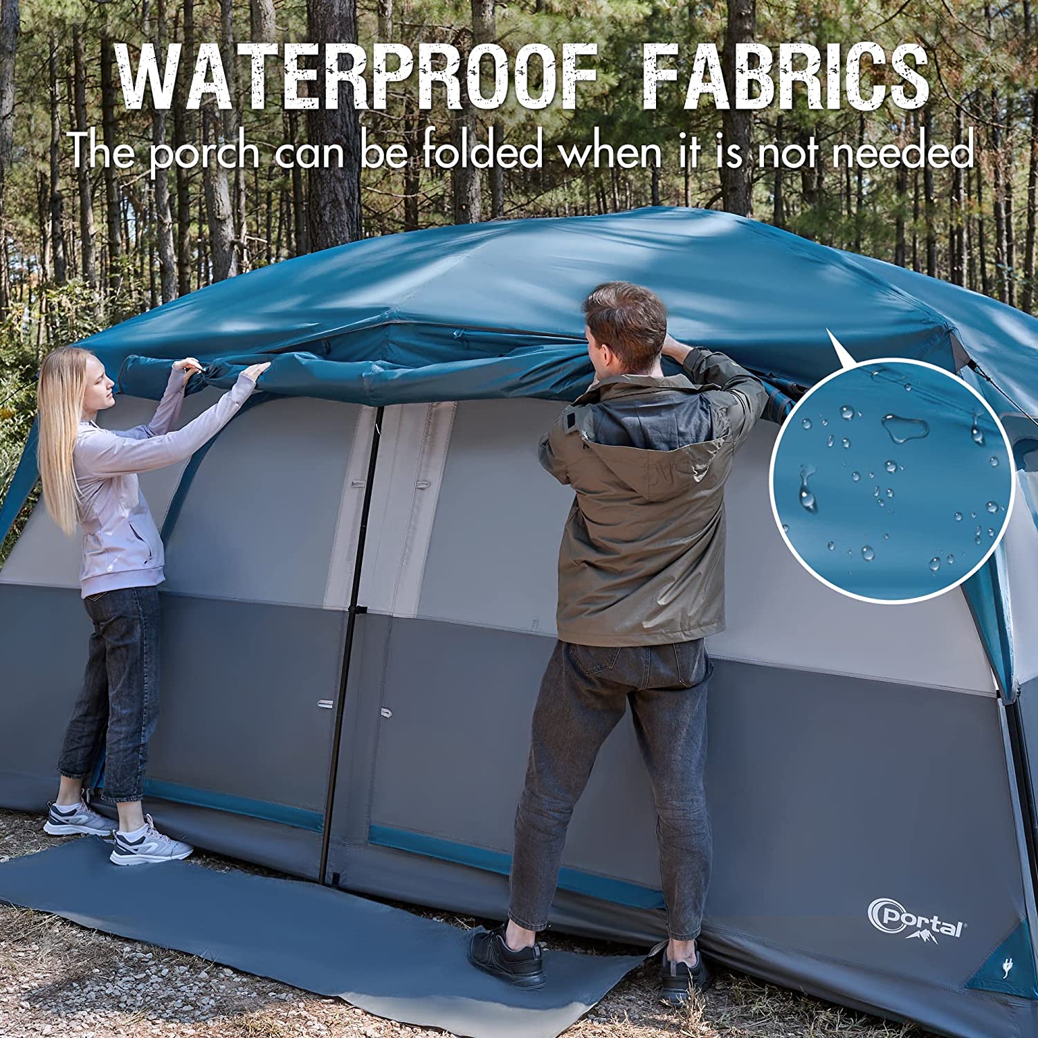Portal Family Cabin Tent 10 Person Waterproof