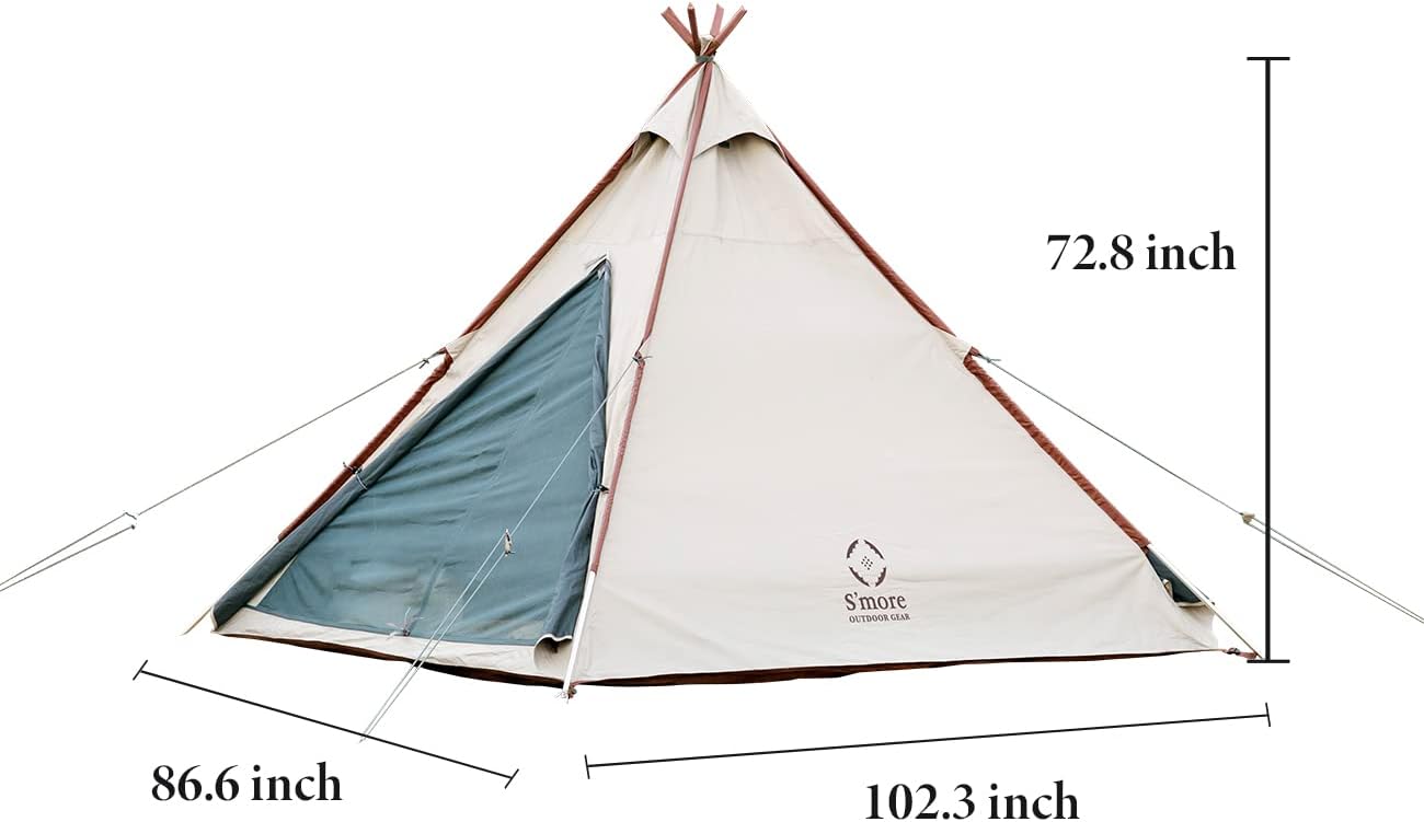 Smore Pyramid Tent For 3 Waterproof Size