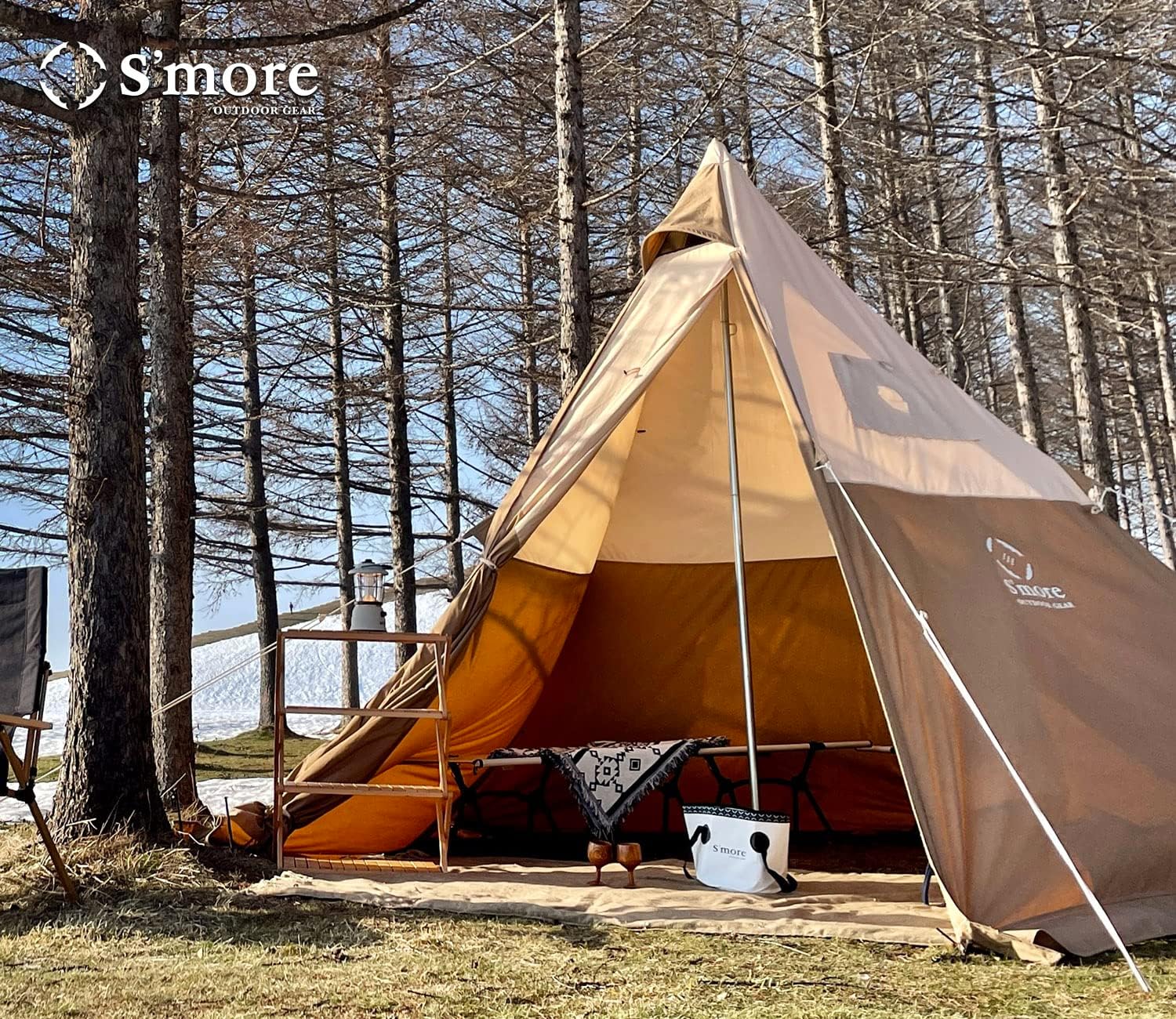 Smore Pyramid Tent For 4 Person Camping