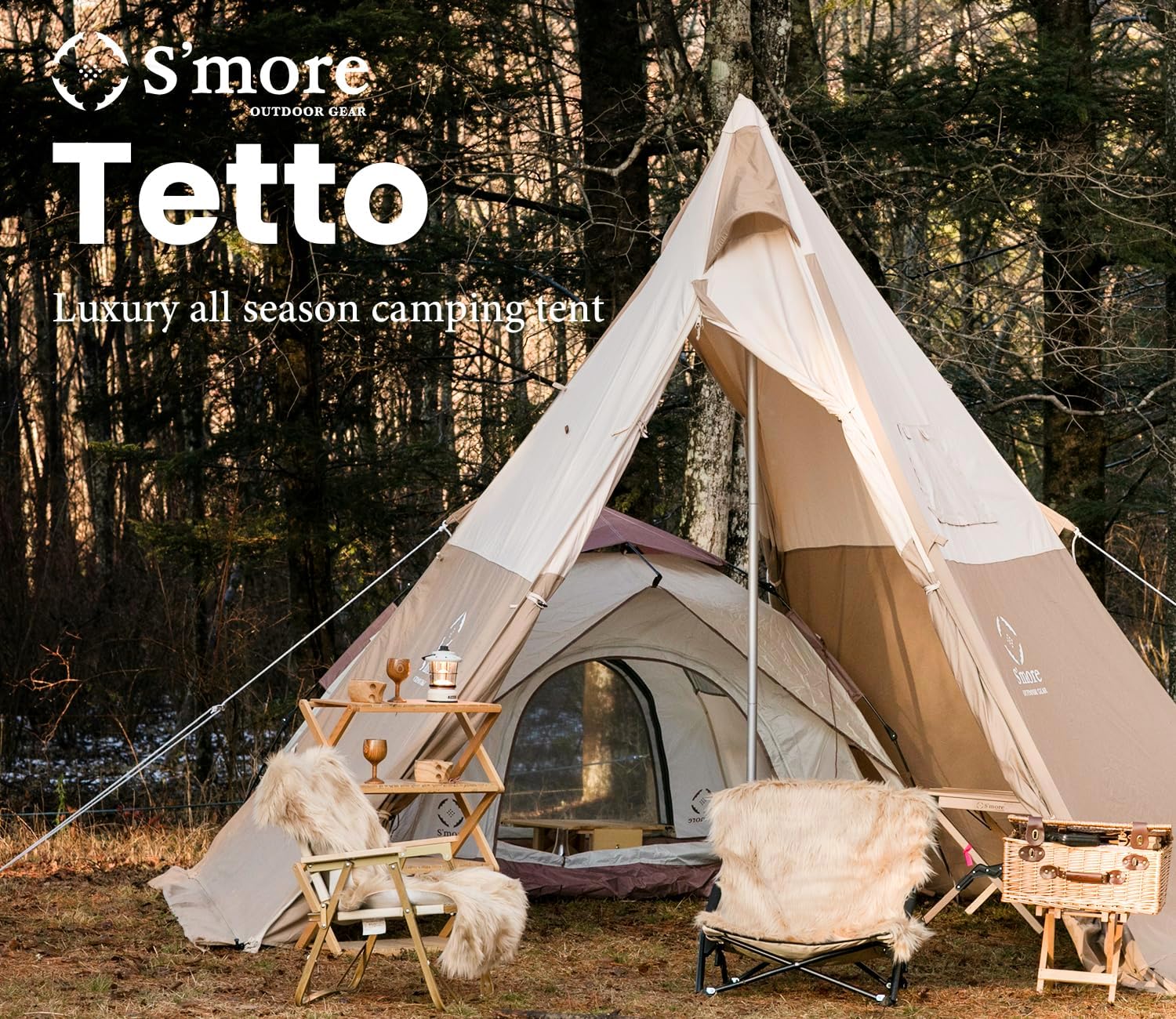 Smore Pyramid Tent For 4 Person Teepee
