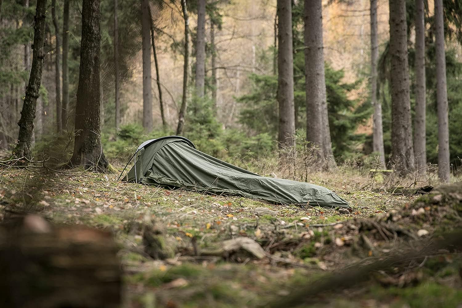 snugpak bivy tent green polyester waterproof shelter setup