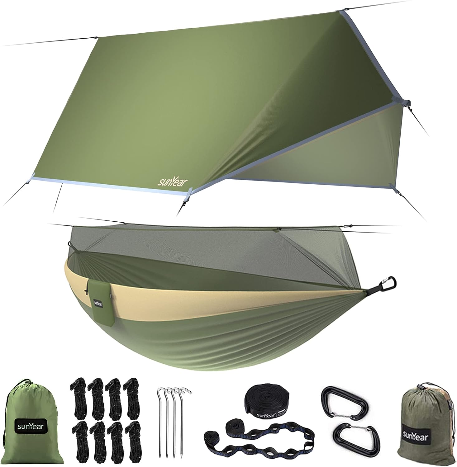 sunyear hammock tent green waterproof