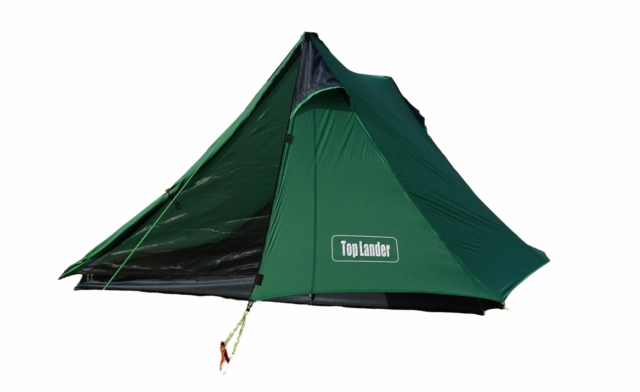 top lander ridge tent green polyester ultralight
