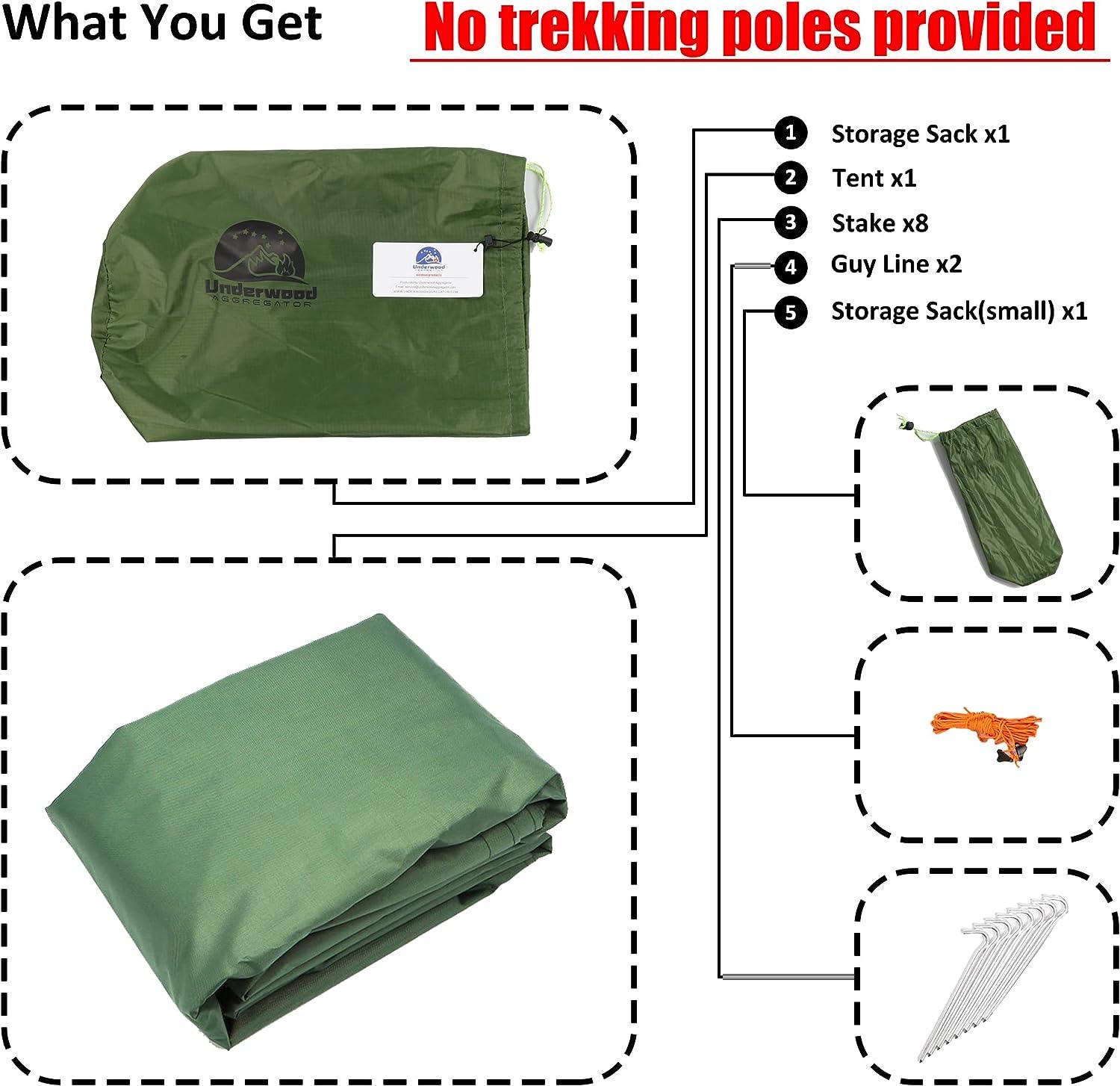 underwood aggregator ridge tent for 2 people green package