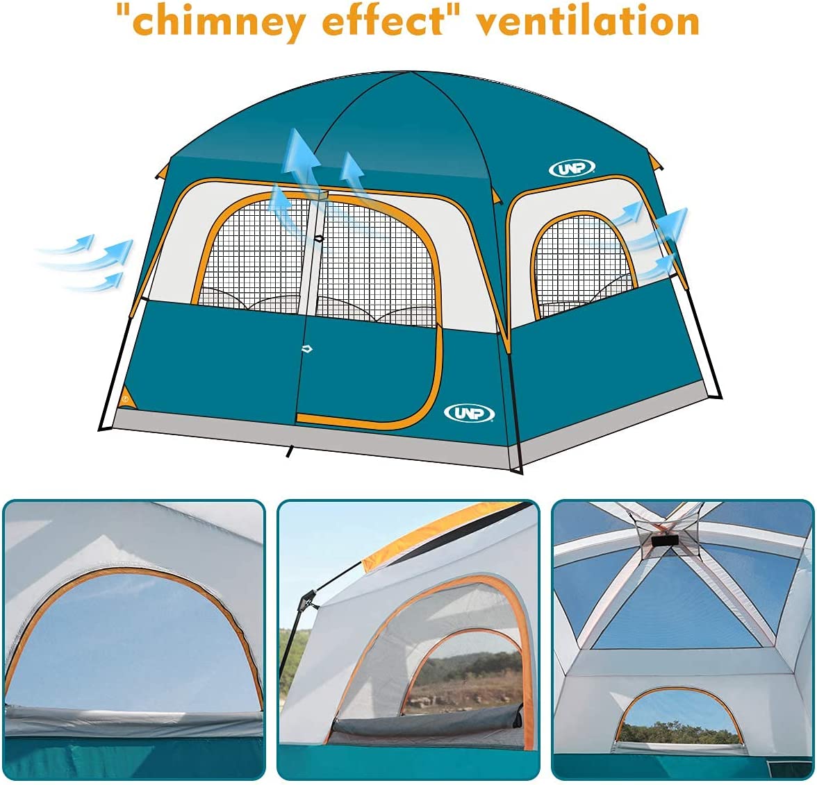 Unp Cabin Tent For 6 Ventilation