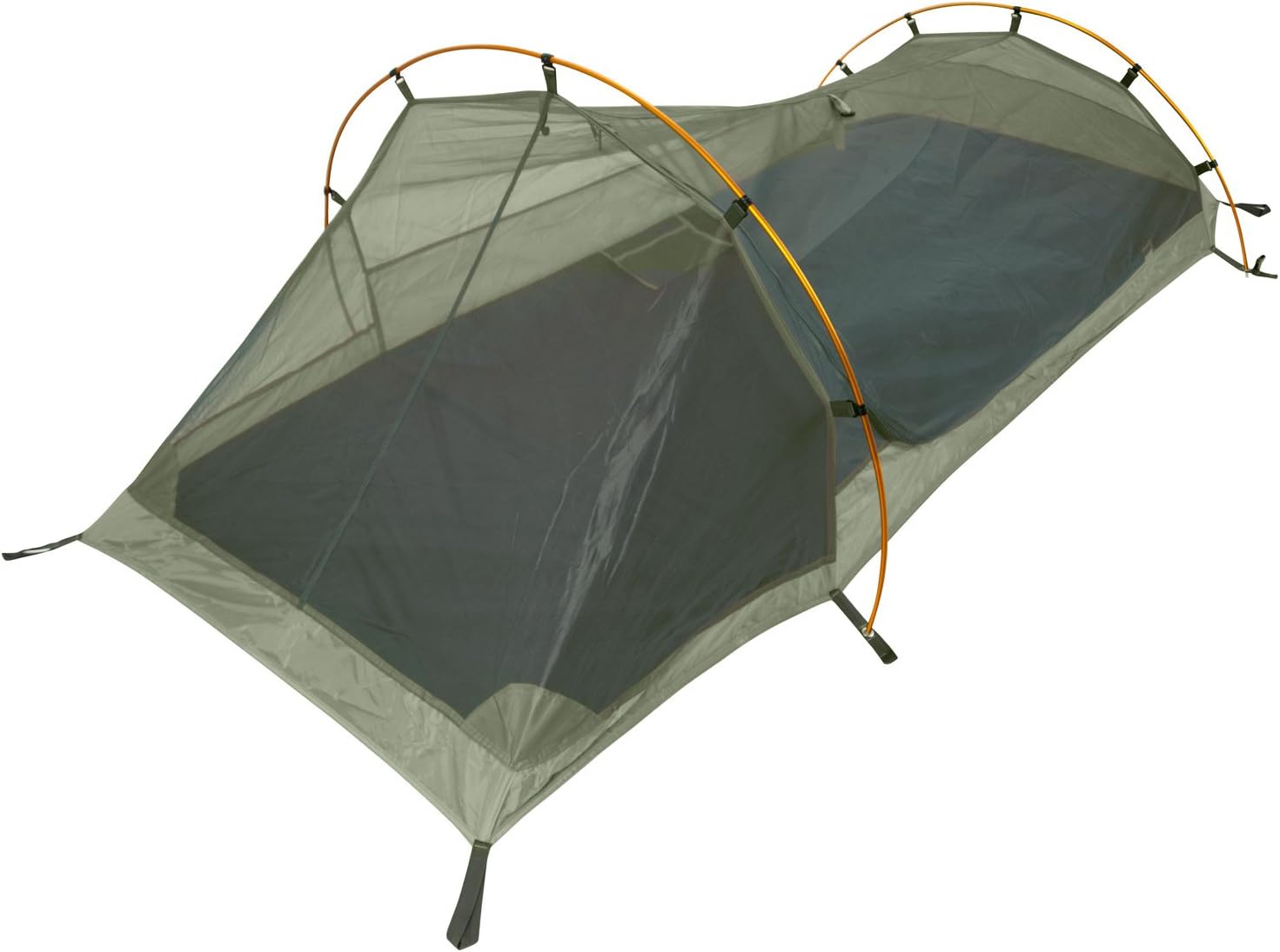 winterial bivy tent for 1 person green lightweight topview