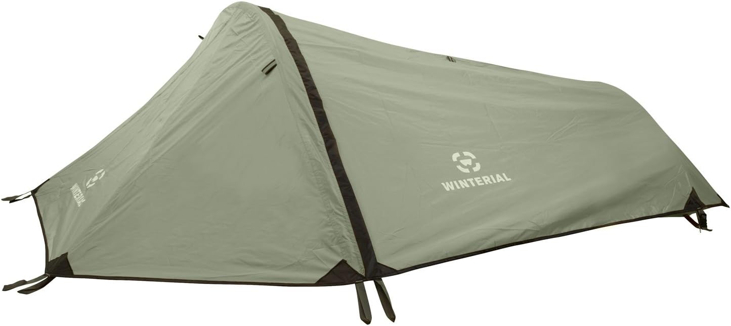 winterial bivy tent for 1 person green lightweight