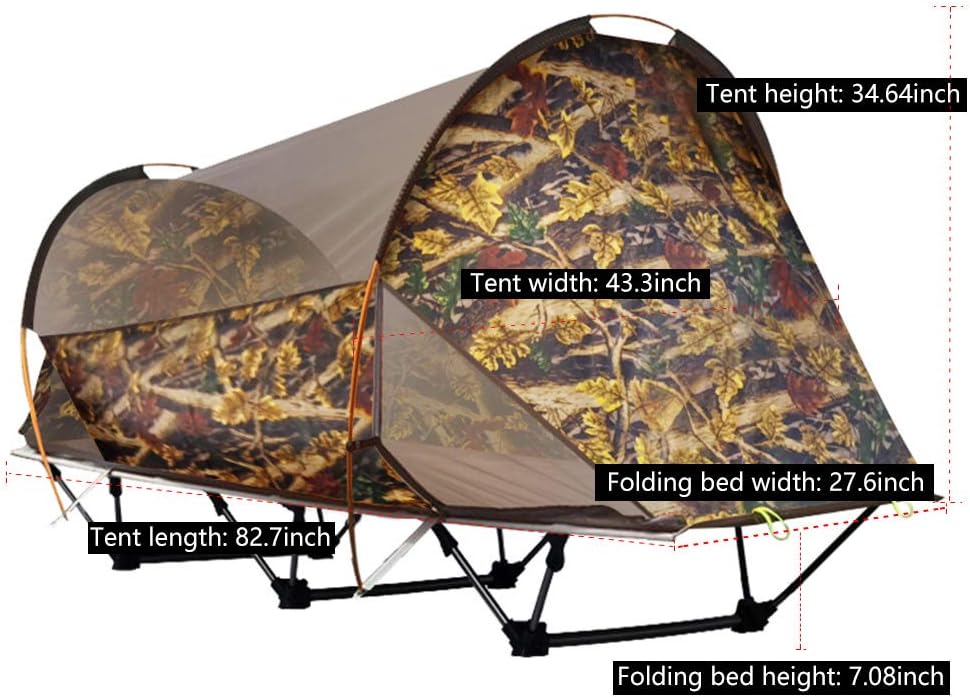 wintming tent cot size
