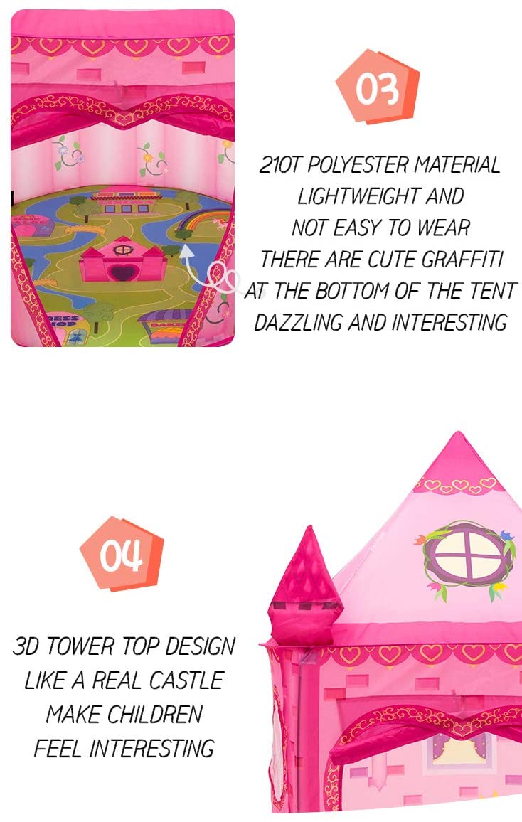 Princess Castle Tent With Map Floor