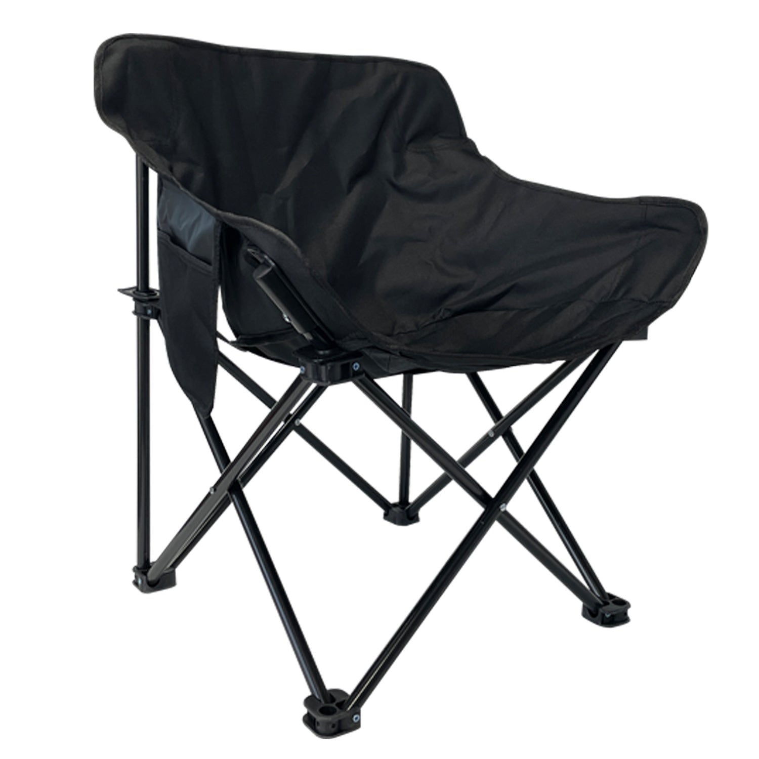 Black Oxford Versatile Moon Chair Portable For Outdoor And Indoor Use