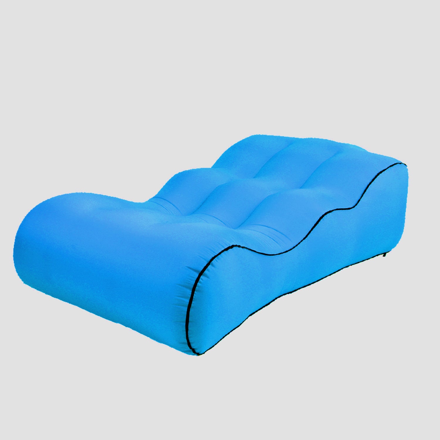 Blue Large Inflatable Sofa Outdoor Lounge For 1 Person