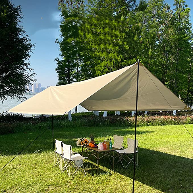 Gold Outdoor Aluminium Sun Shade Package Camping Tent