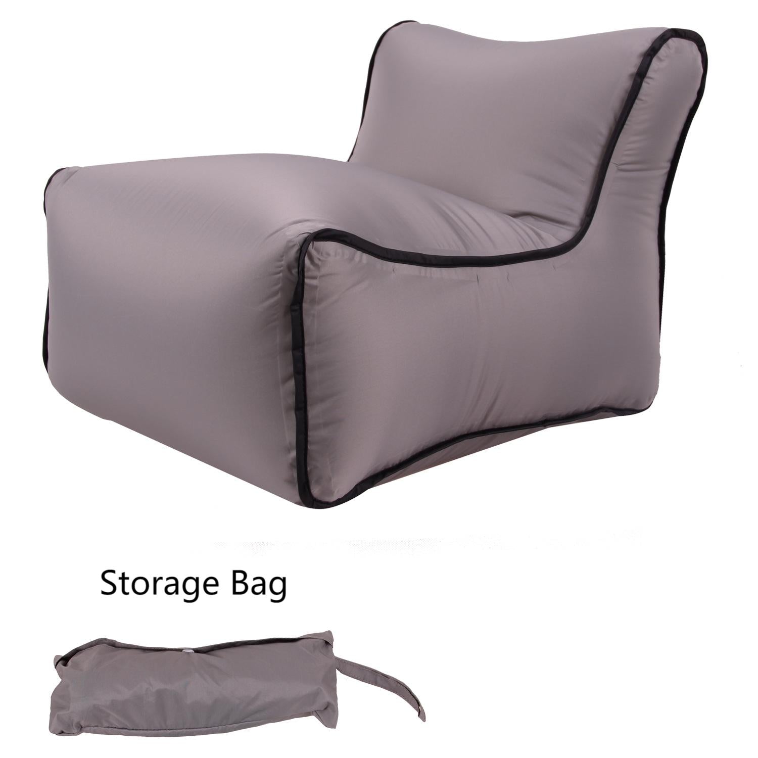 Grey Inflatable Portable Sofa