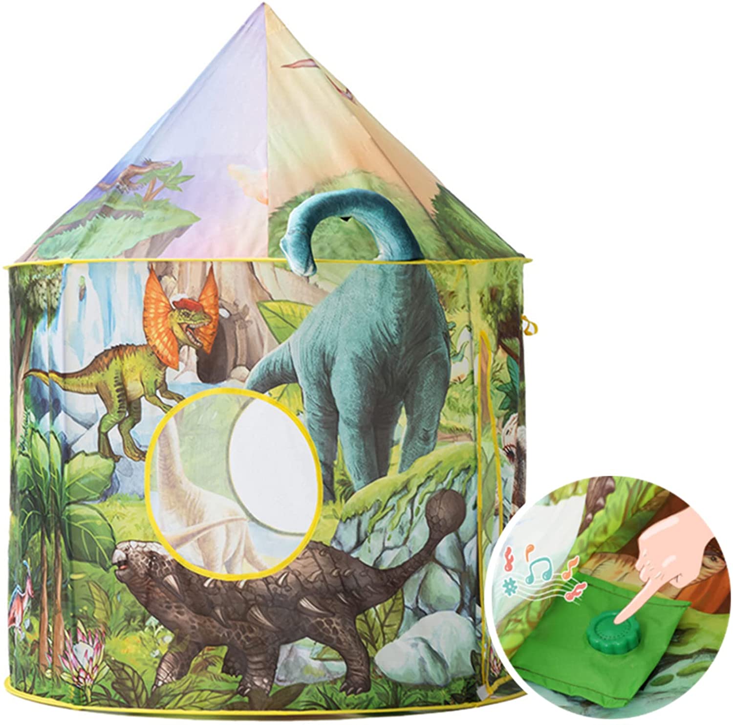 Kids 3D Dinosaur Play Tent With Sound