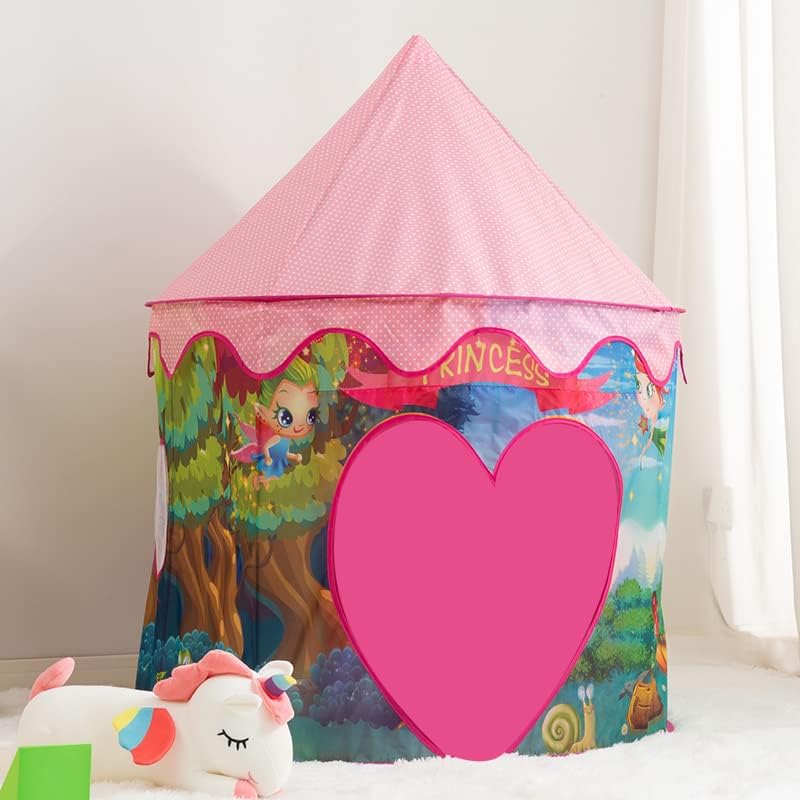 Kids Pop Up Tent Princess Castle Pink Door