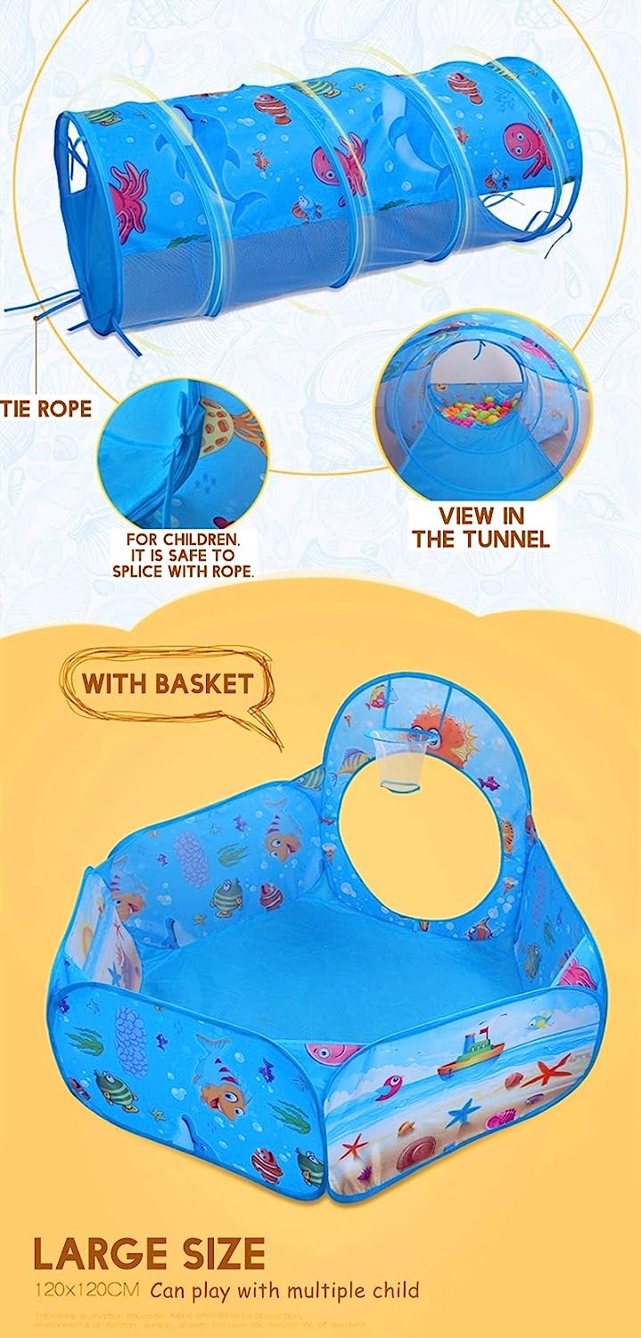 Kids Pop Up Tunnel Tent Details Parts
