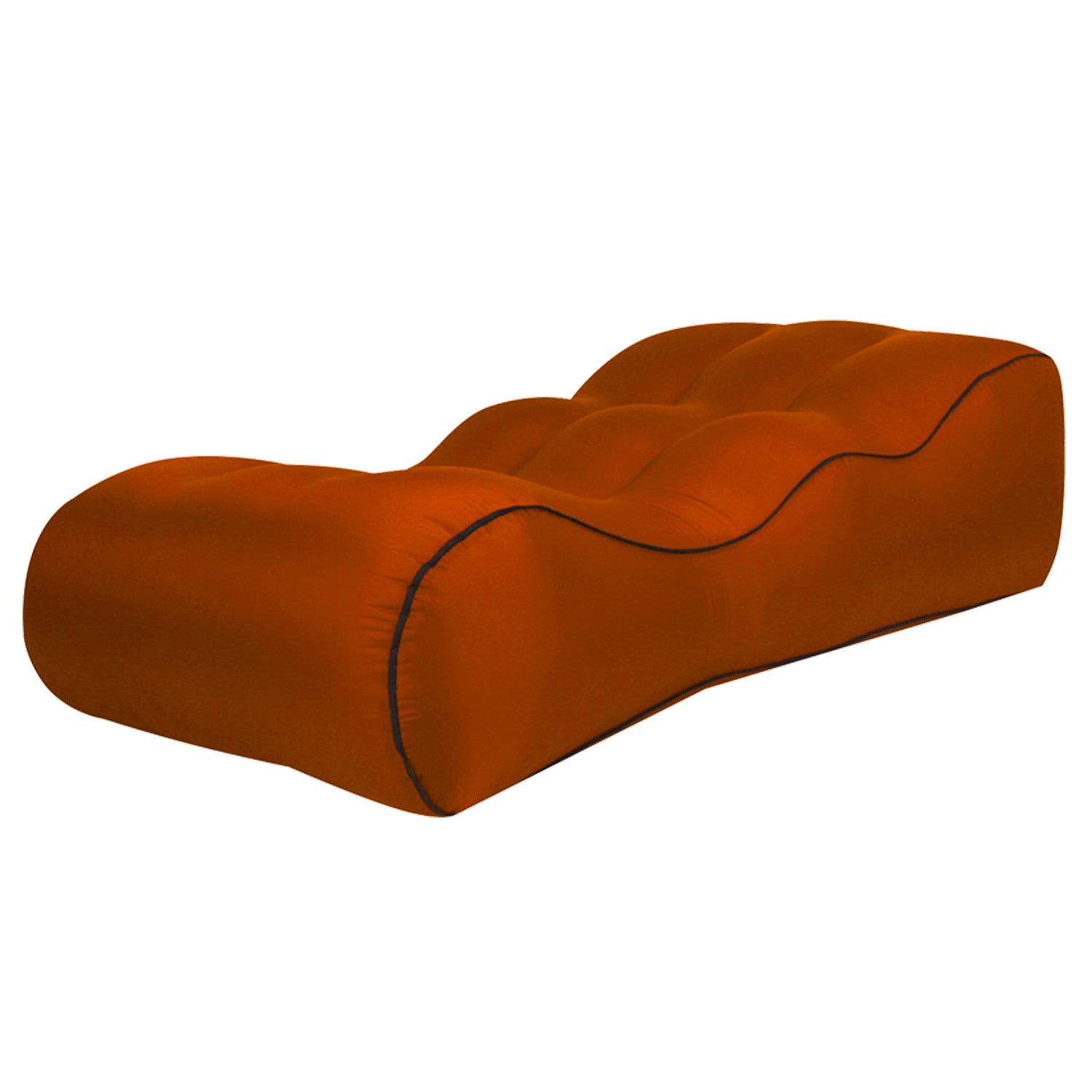 Orange Large Inflatable Sofa Outdoor Lounge For 1 Person