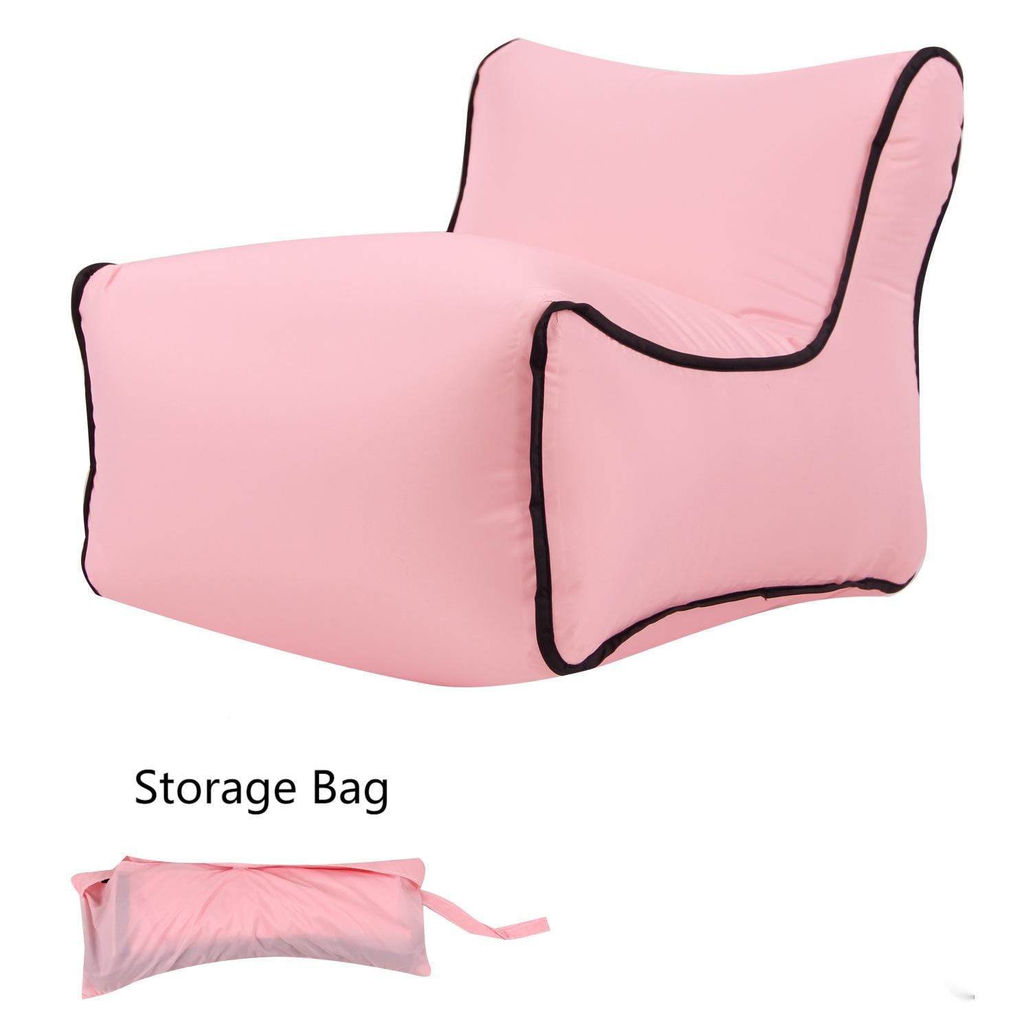 Pink Inflatable Portable Sofa