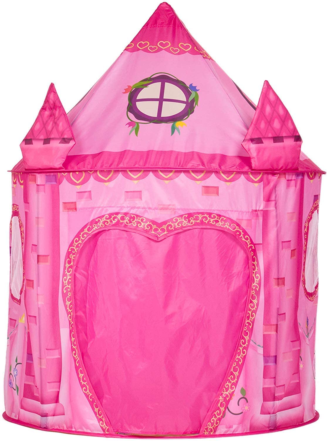 Pink Princess Castle Playtent Back