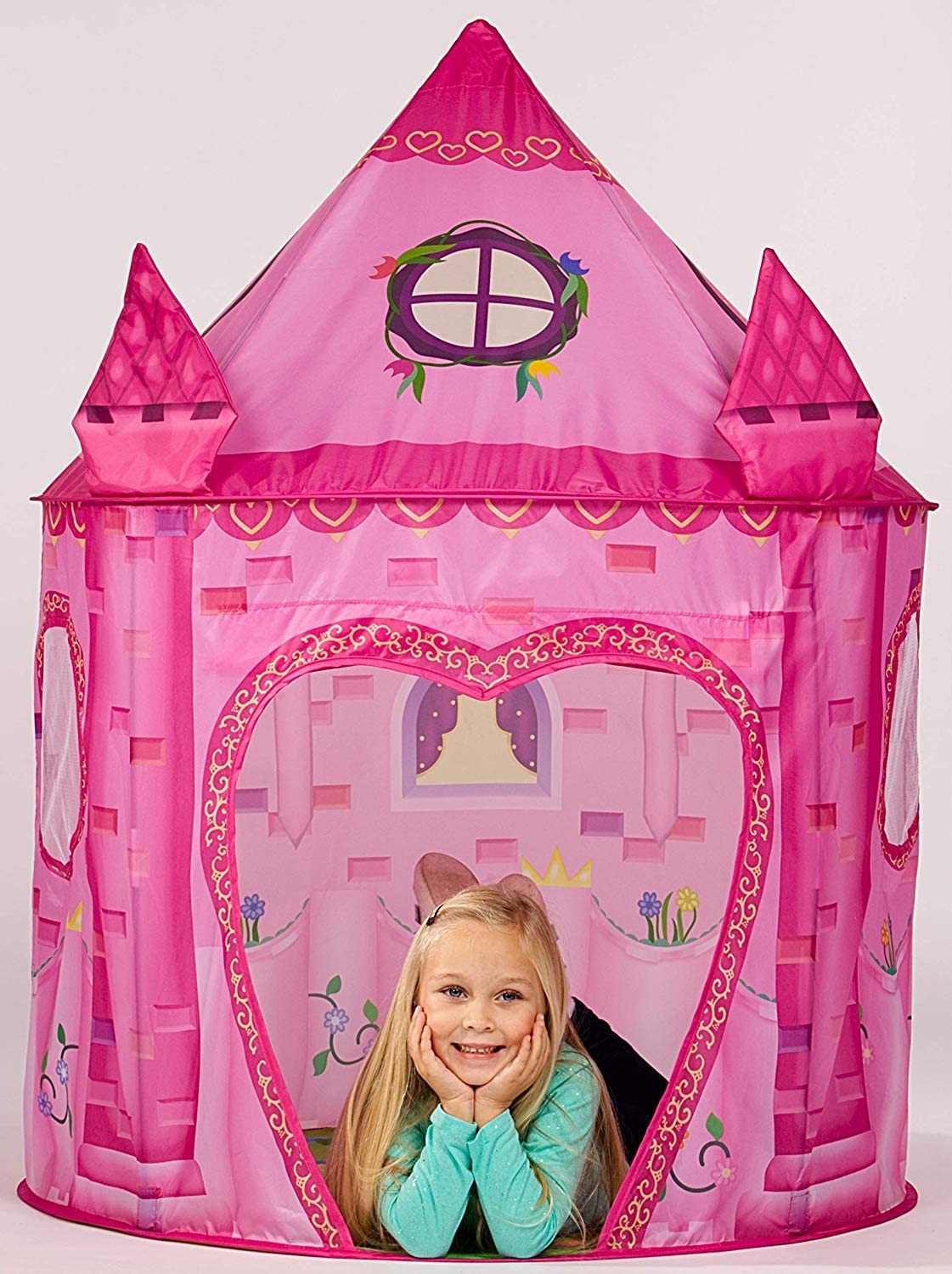 Pink Princess Castle Playtent Front