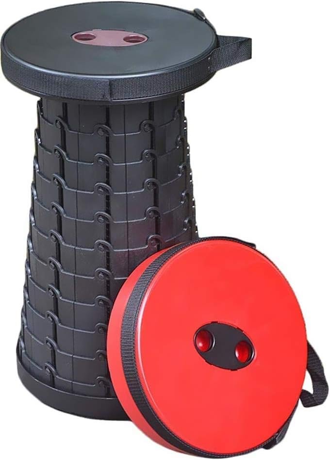 Red Portable Chair Camping Stool
